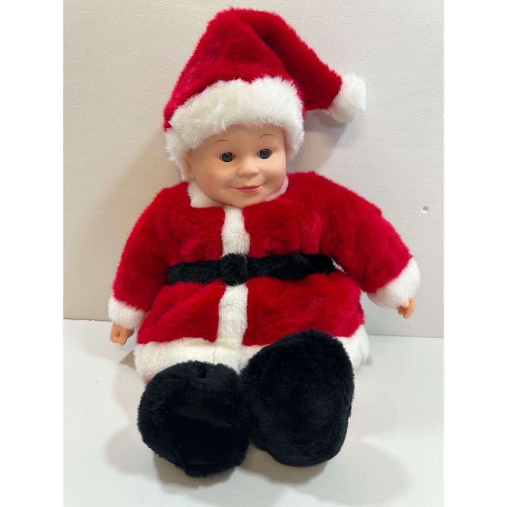 Vintage Anne Geddes BABY SANTA 16" Plush Doll SANTA CLAUS 2000